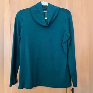 LLBean Women's Pima Cotton Tee, Long-Sleeve Cowlneck, small